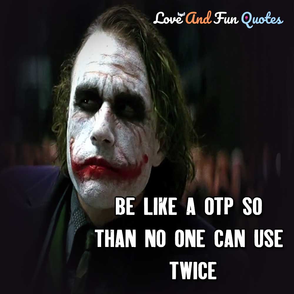 joker love attitude quotes