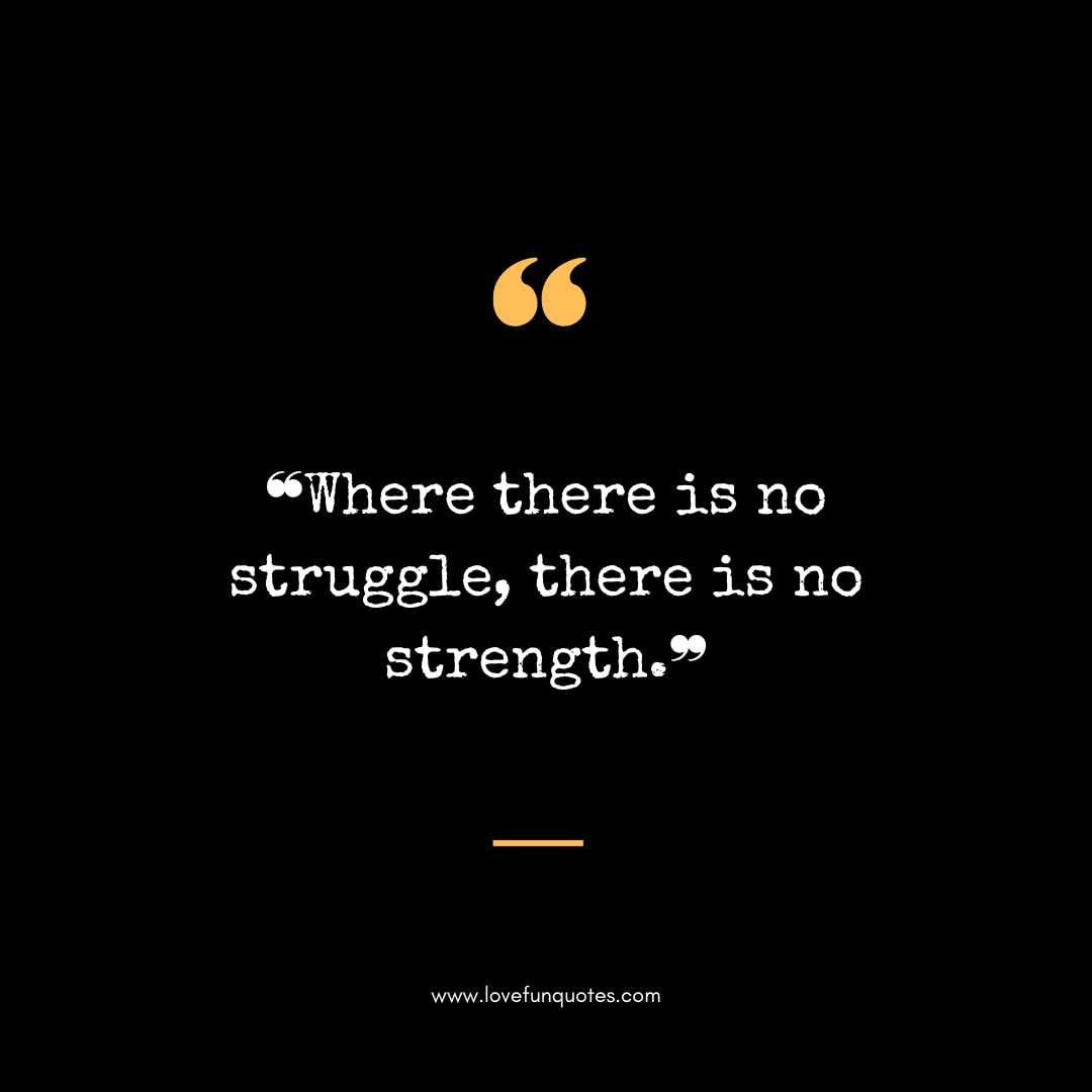 ❝Where there is no struggle, there is no strength.❞