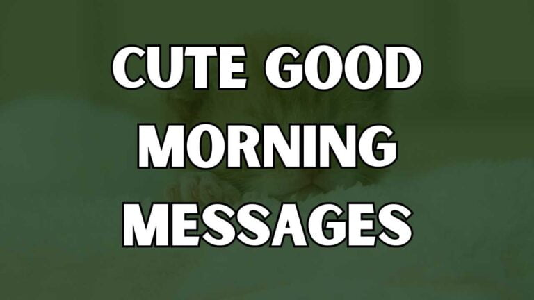 2023 Cute Good Morning Messages to Melt Hearts